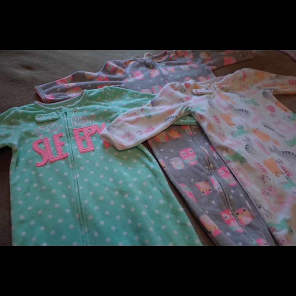 Carter’s PJs - 5 Sets - Fleece Footies